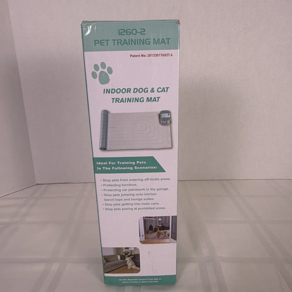 Indoor dog‎ and cat training mat. Clear. Battery operated.